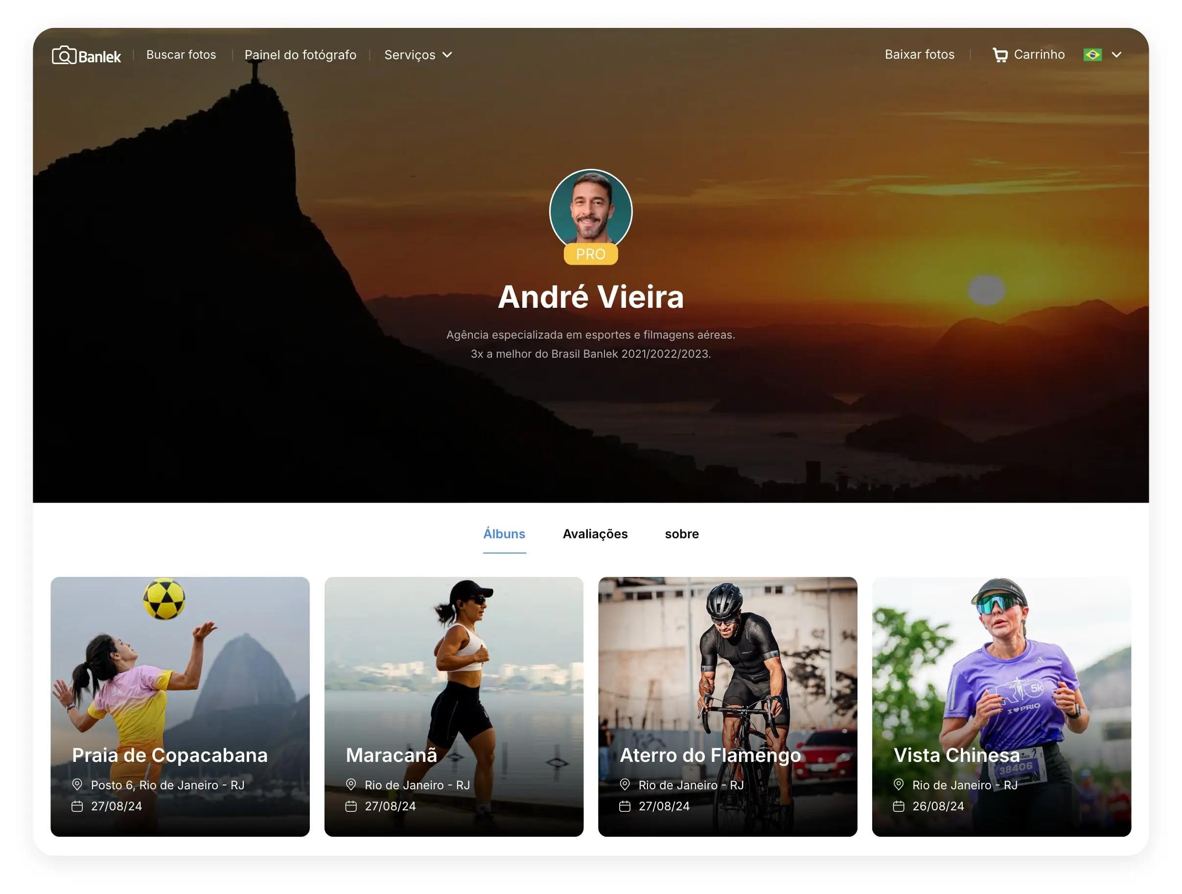 Painel do fotógrafo